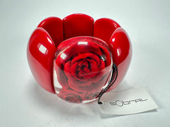 Sobral - Roses "Serena" Elasticated Resin Bracelet ( 003849 )