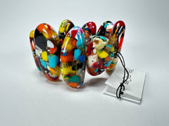 Sobral - Caillou Cristal "Onda" Elasticated Resin Bracelet ( 005329 )