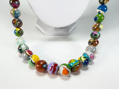 Sobral - Planets "Saturno" Pollock Resin Necklace ( 005451 )