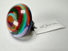 Sobral - Multi-Colour "Moscou K" Resin Ring ( 003605 ) - Size UK U / US 10