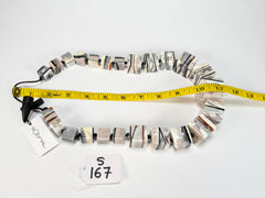 Sobral - Lágrima D'or "K" Large Cubes Resin Necklace ( 003624 )