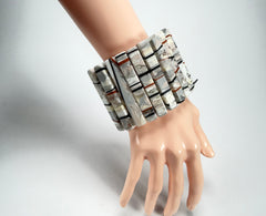 Sobral - Lágrima D'or "Yasmin" Elasticated Resin Bracelet ( 003137 )