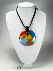 Sobral - Multi-Colour "Eolia Efeitos" K.Polido Resin Necklace ( 002858 )