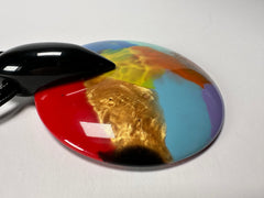 Sobral - Multi-Colour "Eolia Efeitos" K.Polido Resin Necklace ( 002858 )