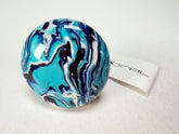Sobral - Onda Azul "Onda Circle" Blue Resin Ring ( 005324 ) - Size UK T / US 9.5