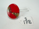 Sobral - Metalique "Munique" Orlando Red Resin Ring ( 005145 ) - Size UK M / US 6