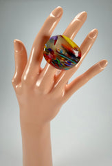 Sobral - Baru "Mares" Resin Ring ( 005417 ) - Size UK T / US 9.5