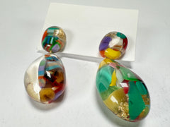 Sobral - Past Present "Recreio" Resin Earrings ( 005090 )