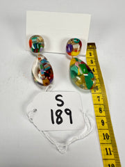 Sobral - Past Present "Recreio" Resin Earrings ( 005090 )