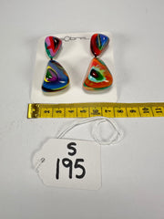 Sobral - Multi-Colour "Anton" Resin Earrings ( 003611 )