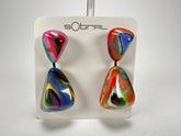 Sobral - Multi-Colour "Anton" Resin Earrings ( 003611 )