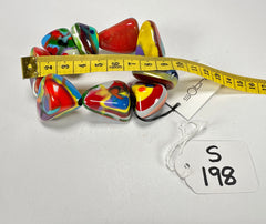 Sobral - Multi-Colour "Fuga" Diamante Elasticated Resin Bracelet ( 003619 )