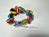 Sobral - Multi-Colour "Fuga" Diamante Elasticated Resin Bracelet ( 003619 )