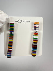 Sobral - Pop Art "Clarissa" Resin Earrings ( 002452 )