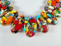 Sobral - Caillou Cristal "Monica" Resin Necklace ( 005412 )