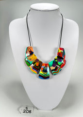 Sobral - Multi-Colour "Franz" Resin Necklace ( 003615 )