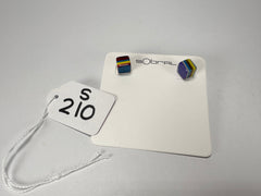 Sobral - Pop Art "Cubinho" Resin Earrings ( 000096 )