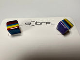 Sobral - Pop Art "Cubinho" Resin Earrings ( 000096 )