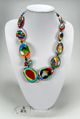 Sobral - Multi-Colour "Gaby" K.Polido Resin Necklace ( 004053 )
