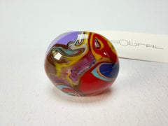 Sobral - Planets "Saturno" Pollock Resin Ring ( 005457 ) - Size UK Q / US 8