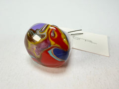 Sobral - Planets "Saturno" Pollock Resin Ring ( 005457 ) - Size UK Q / US 8