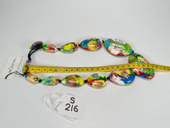 Sobral - Multi-Colour "Gabriele" Pollock Resin Necklace ( 003616 )