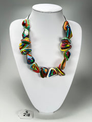 Sobral - Multi-Colour "Anton" Diamante Resin Necklace ( 003614 )