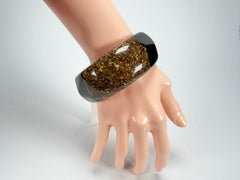 Sobral - Metalique Orlando "Técnica PB34" Black Resin Solid Bangle ( 004102 )