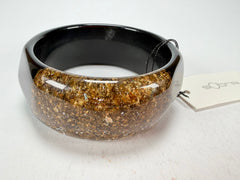 Sobral - Metalique Orlando "Técnica PB34" Black Resin Solid Bangle ( 004102 )