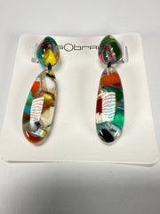 Sobral - Caillou Cristal "Caillou" Resin Earrings ( 005427 )