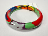 Sobral - Multi-Colour "PB14 Pollock" Resin Solid Bangle ( 001151 )