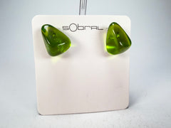 Sobral - Mix 2023 "Pequeno Diamante" Cana Cristal Resin Earrings ( 003600 )