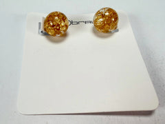 Sobral - Metalique "Eolia" Resin Earrings ( 002835 )