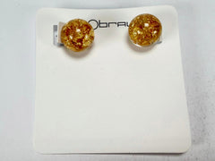 Sobral - Metalique "Eolia" Resin Earrings ( 002835 )