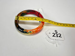 Sobral - Multi-Colour "PB14 Pollock" Resin Solid Bangle ( 001151 )