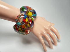 Sobral - Past Present "Leme" Elasticated Resin Bracelet ( 003274 )