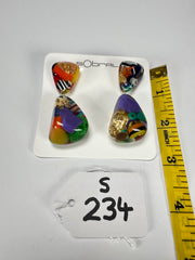 Sobral - Past Present "Duplo Sentido" Resin Earrings ( 003601 )