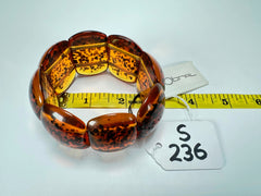Sobral - Amber "RJ Efeitors" Resin Bracelet ( 001416 )