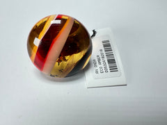 Sobral - Eco Amber "Onda" Resin Ring ( 005324 ) - Size UK P / US 8