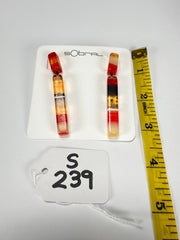 Sobral - Eco Amber "Clarissa" Resin Earrings ( 002452 )