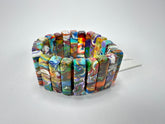 Sobral - Multi-Colour "Stoc" Pollock Elasticated Resin Bracelet ( 004352 )