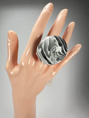 Sobral - Onda "Gelo" Resin Ring ( 005324 ) - Size UK U / US 10
