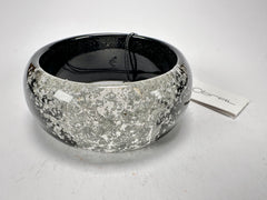 Sobral - Metalique Orlando "Técnica PB34" Black & Sliver Resin Solid Bangle ( 004102 )
