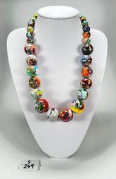 Sobral - Planets "Jupiter" Pollock Resin Necklace ( 005453 )