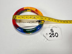 Sobral - Multi-Colour "PB14 Pollock" Resin Solid Bangle ( 001151 )