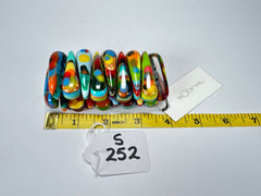 Sobral - Multi-Colour "Maria Efeitos" K.Polido Elasticated Resin Bracelet ( 004500 )