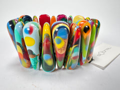 Sobral - Multi-Colour "Maria Efeitos" K.Polido Elasticated Resin Bracelet ( 004500 )