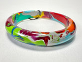 Sobral - Multi-Colour "PB14 Pollock" Resin Solid Bangle ( 001151 )