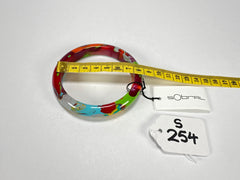 Sobral - Multi-Colour "PB14 Pollock" Resin Solid Bangle ( 001151 )