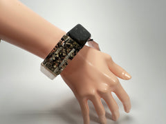 Sobral - "Hexagonal Efeitos" Mix Inverno Elasticated Resin Bracelet ( 000220 )